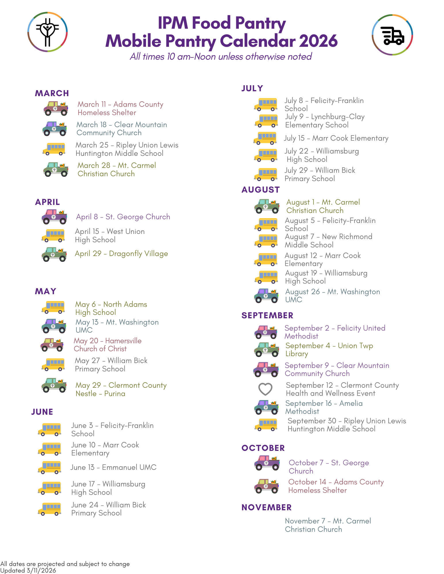 ipm 2026 mobile calendar for community